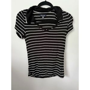 Black and White Polo by American Eagle